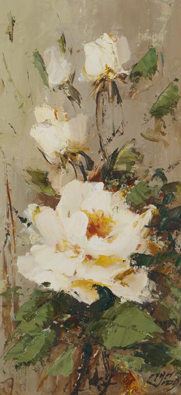 Appraisal: VIDAL Hahn German-American - ''Rose'' Oil Masonite '' x ''