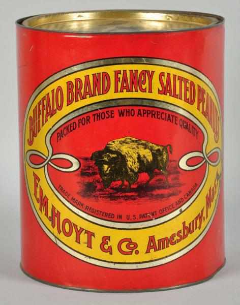 Appraisal: Buffalo Brand -lb Peanut Tin Description Great color with only