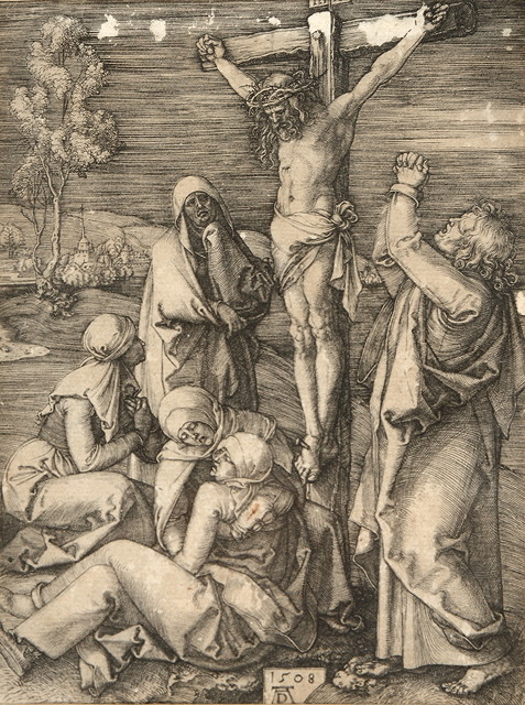 Appraisal: ALBRECHT DURER - The crucifixion wood engraving x