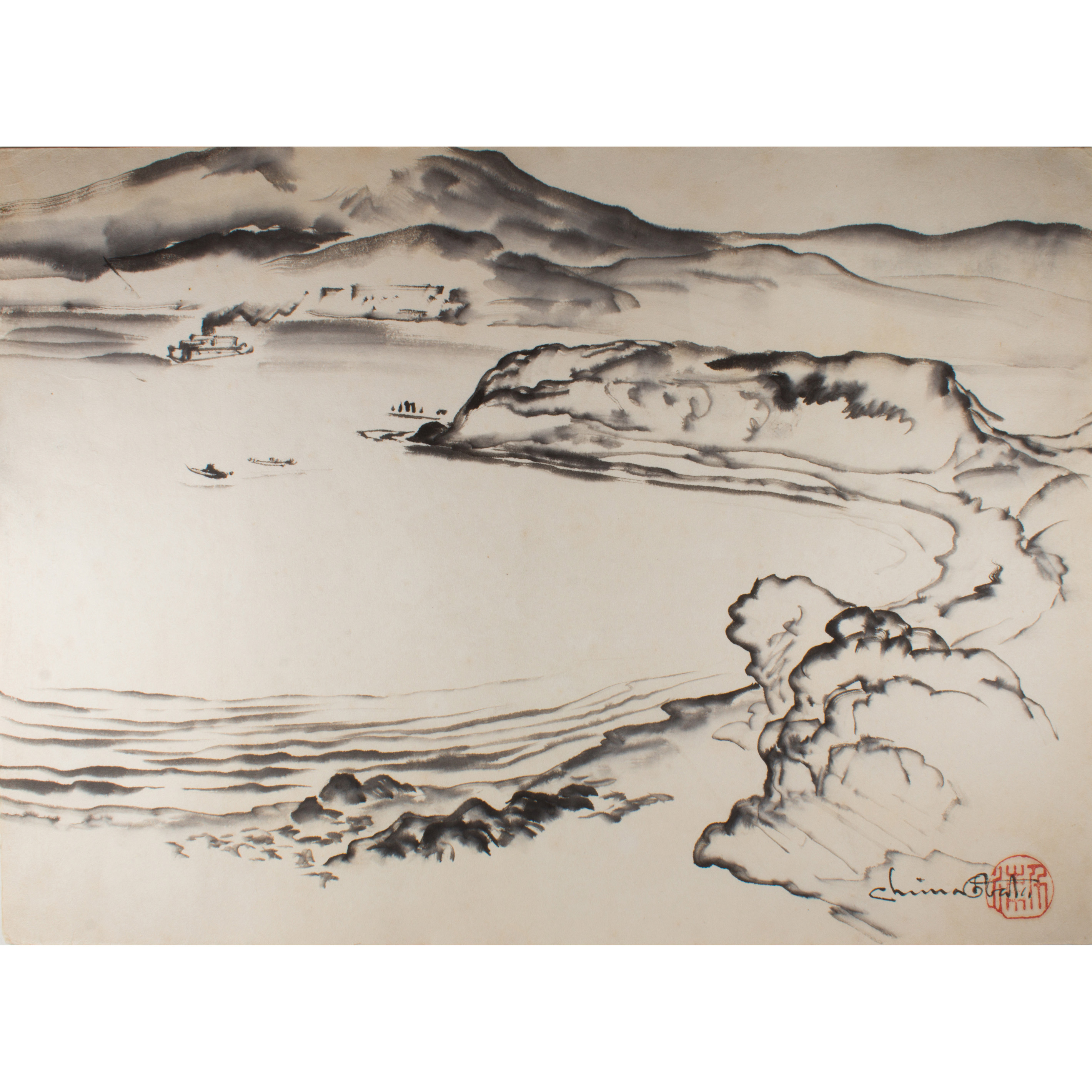 Appraisal: WORK ON PAPER CHIURA OBATA Chiura Obata Japanese American -