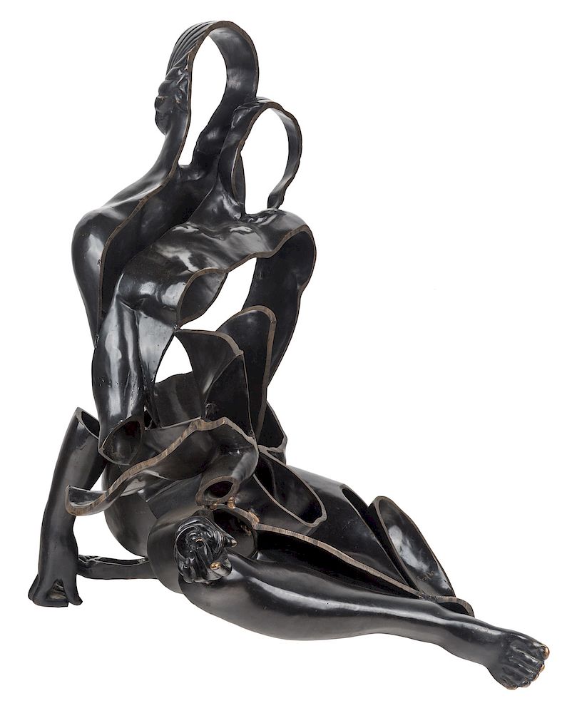 Appraisal: ARMAN FRENCH-AMERICAN - ARMAN FRENCH-AMERICAN - Hera Desincarnee bronze with