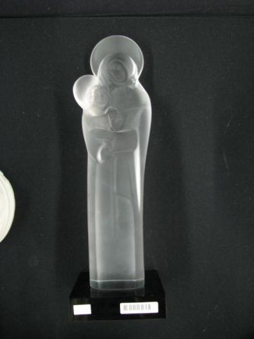 Appraisal: Bierge et Jesus Lalique Madonna and Child '' high on