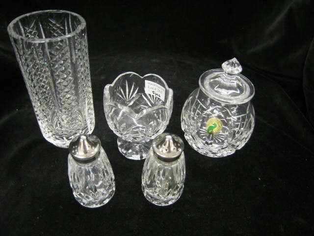 Appraisal: Pcs Waterford Crystal salt pepper jar vases