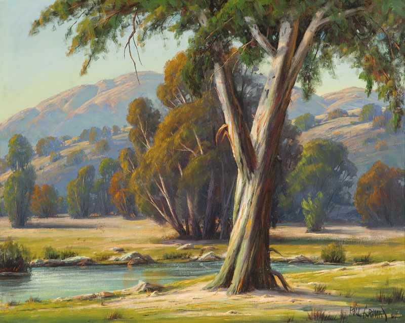 Appraisal: Paul Grimm - Palm Springs CA Peace Quiet Eucalyptus Tree