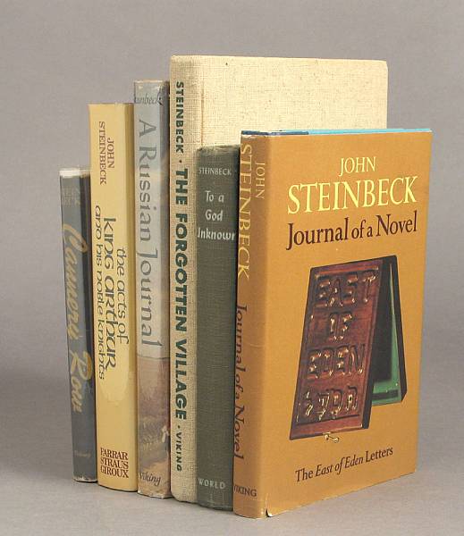 Appraisal: STEINBECK JOHN titles Cannery Row Viking Yellow cloth d state