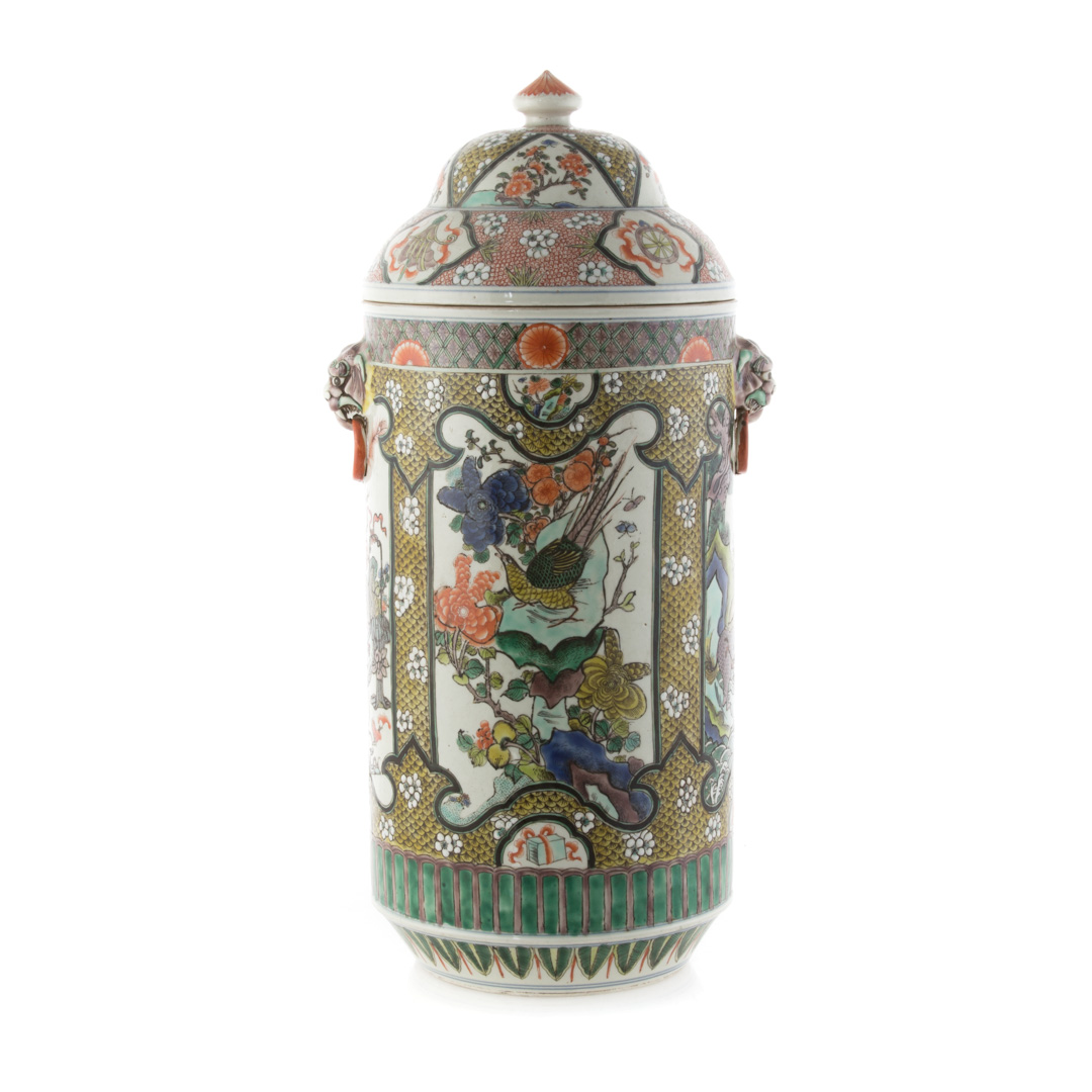 Appraisal: Chinese Export Famille Verte vase in the Kang Xi manner