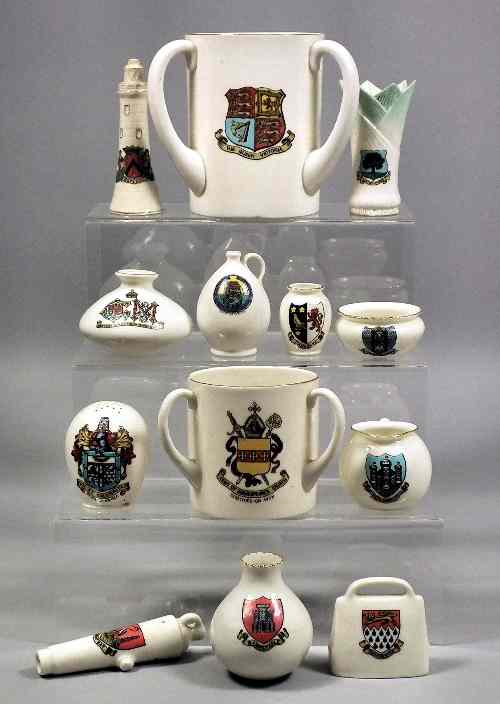 Appraisal: An extensive collection of early th Century Goss bone china