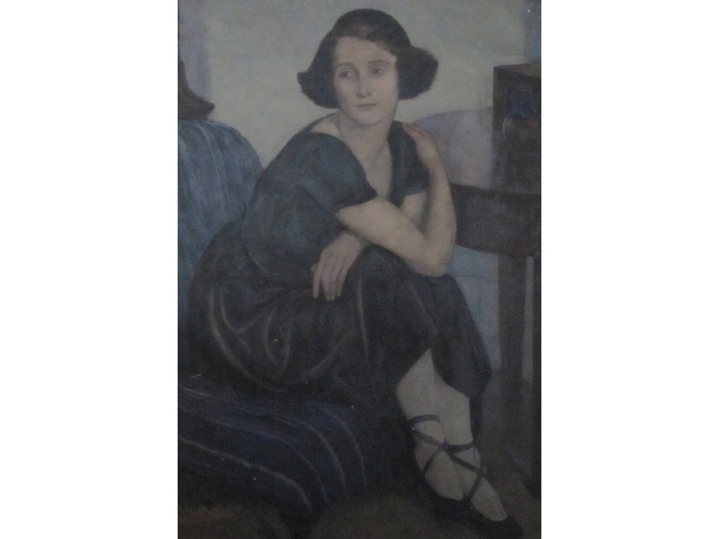 Appraisal: NORMAN LLOYD ROI FRSA - PORTRAIT OF A LADY FULL