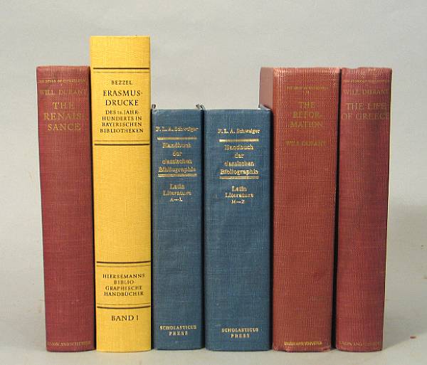 Appraisal: BIBLIOGRAPHY - RENAISSANCE HUMANITIES ETC Approx vols including Bezzel Irmgard