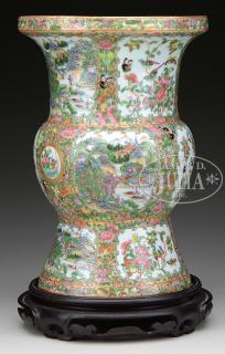 Appraisal: FAMILLE ROSE KU VASE th century China Vase made in