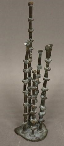 Appraisal: Klaus Ihlenfeld Pennsylvania b bronze abstract sculpture Bamboo Growth h