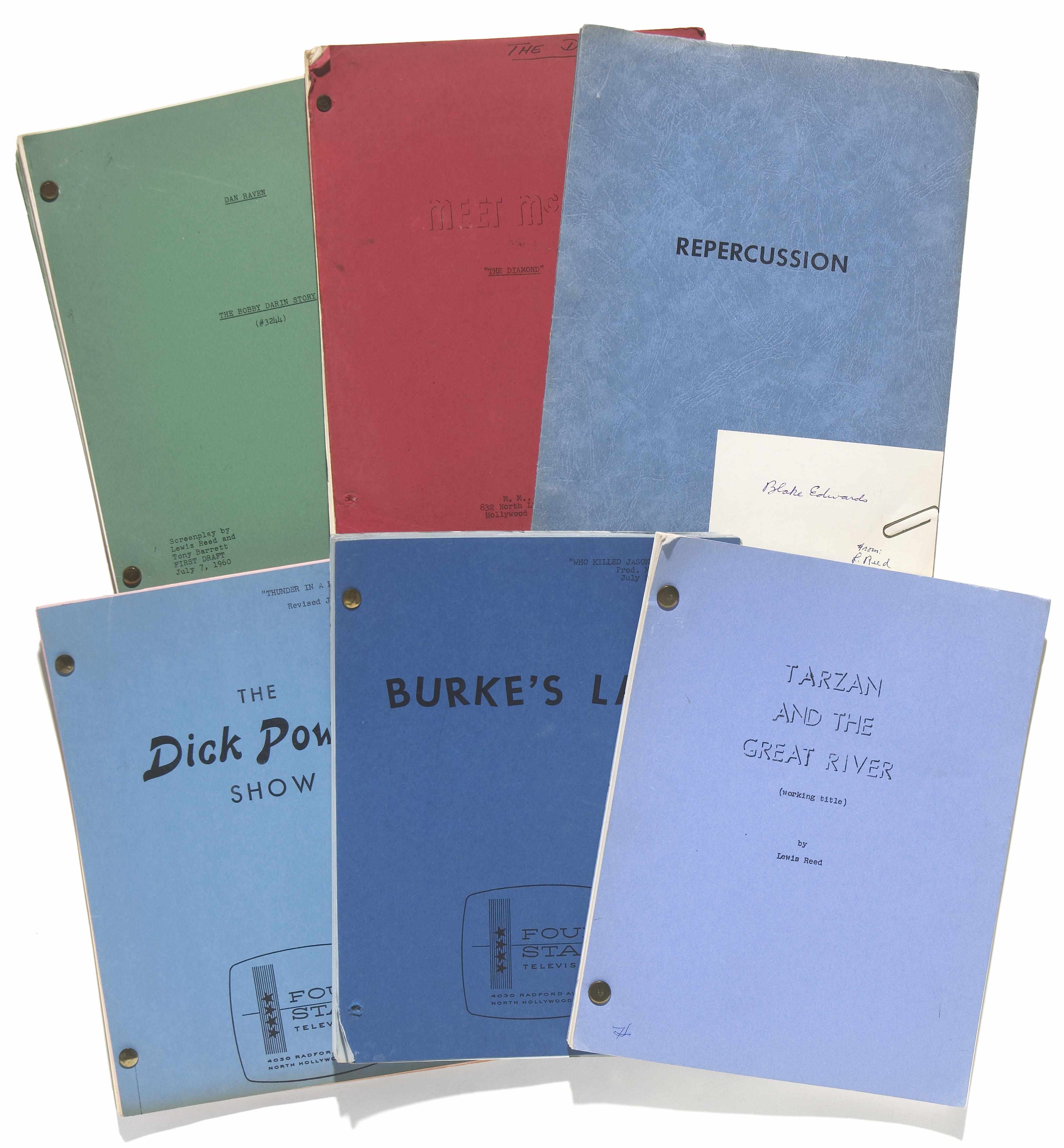 Appraisal: Television scripts A large collection of approximately fifty-eight scripts s-