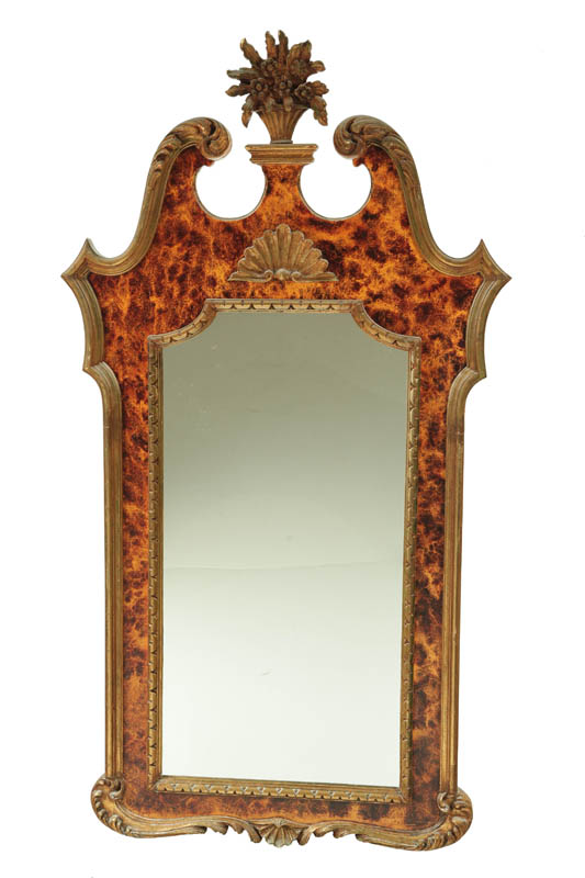 Appraisal: MIRROR American mid th century hardwood Ornate frame with faux