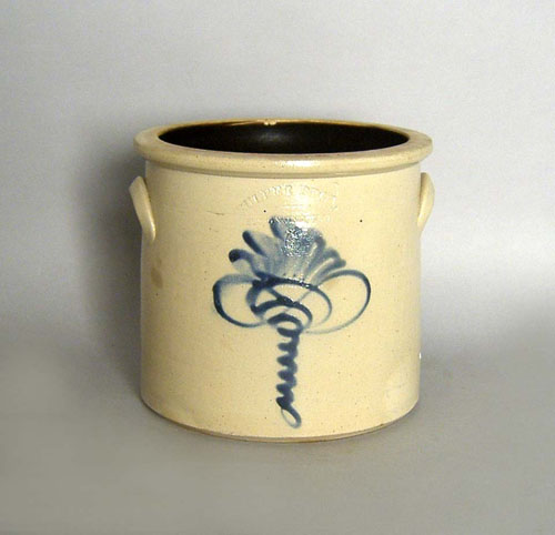 Appraisal: Fulper Bros stoneware crock th c h