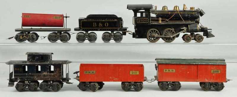 Appraisal: Voltamp No Locomotive Tender Freight Set Description -inch gauge Includes