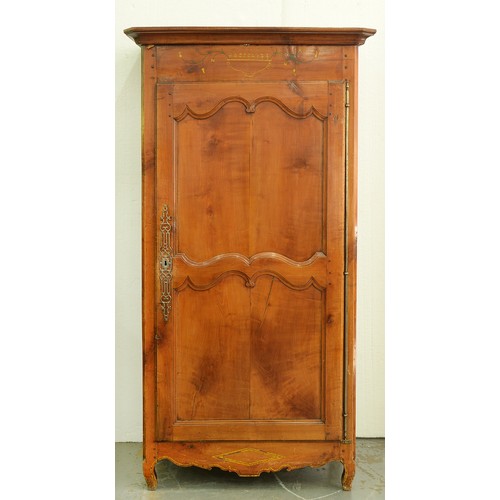 Appraisal: A Louis XVI cherrywood and inlaid armoire the frieze decorated