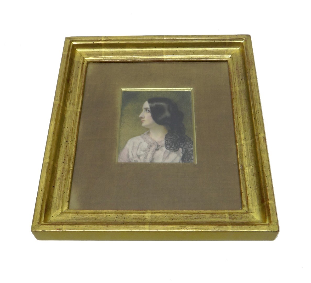 Appraisal: Mid th century English school a portrait miniature on ivory