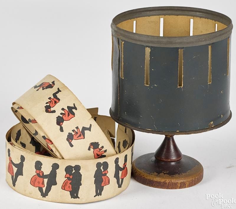 Appraisal: Milton Bradley Zoetrope Milton Bradley Zoetrope scarce small version having