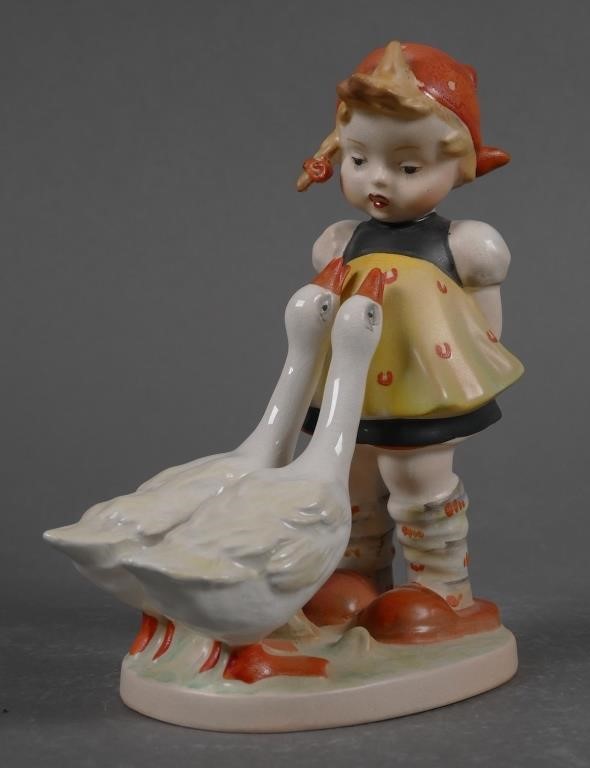 Appraisal: Beswick figurine Goose Girl Stamped on bottom Copyright Beswick England