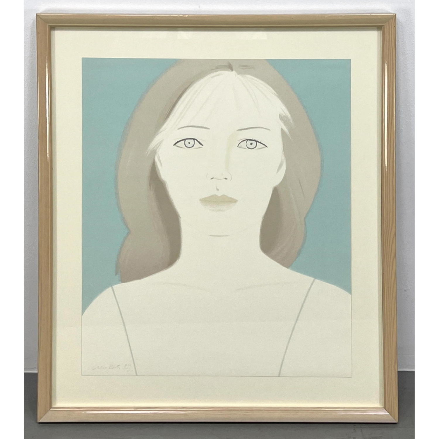 Appraisal: Alex Katz Signed and Numbered Lithograph Print Anastasia Portrait of