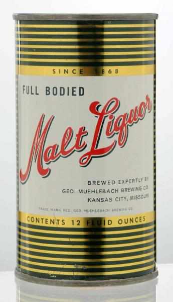 Appraisal: Malt Liquor Muehlebach Flat Top Beer Can - Overall clean