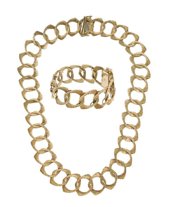 Appraisal: K CARL BUCHERER NECKLACE AND BRACELET In the original presentation