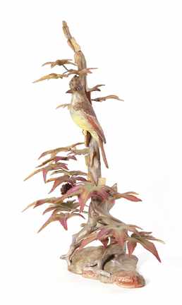 Appraisal: Boehm porcelain Crested Flycatcher on Sweet Gum figure marked on