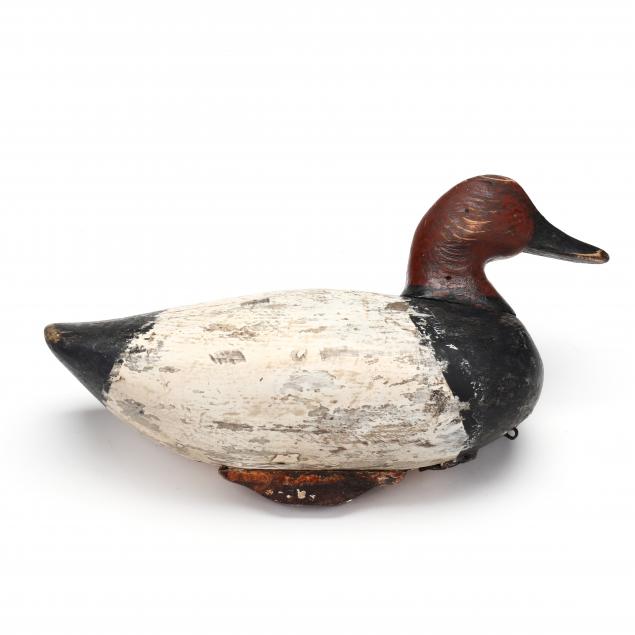 Appraisal: IVEY STEVENS VA - CANVASBACK Knotts Island Virginia circa carved