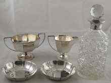 Appraisal: A pair of lobed silver dishes London cm across wt