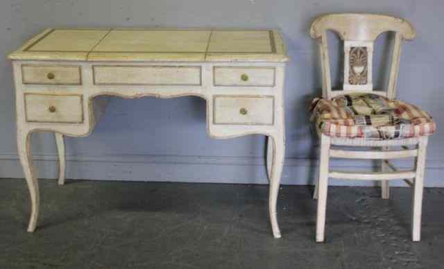 Appraisal: Vanity Table and Chair From an East th Street NYC