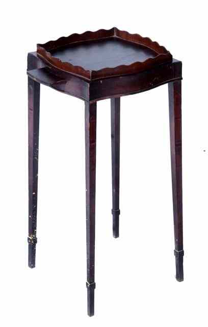 Appraisal: A MAHOGANY GEORGE III STYLE URN STAND with tray top