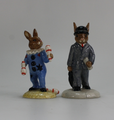 Appraisal: Royal Doulton Bunnykins figures Juggler DB and Businessman DB