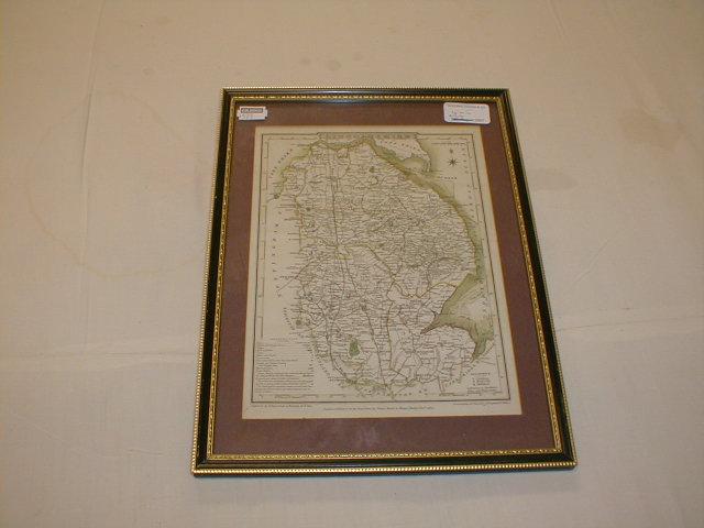 Appraisal: Thos Kitchen Lincolnshire black and white engraved map thC x