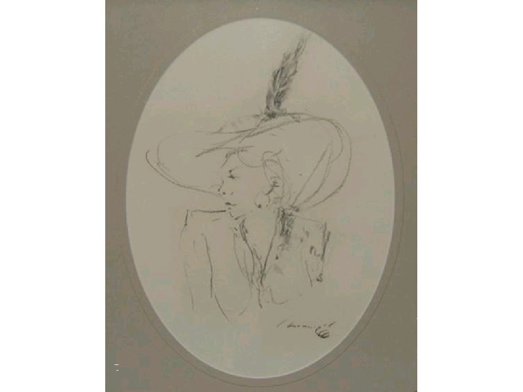 Appraisal: KENNETH MORONEY A study of a lady head and shoulders