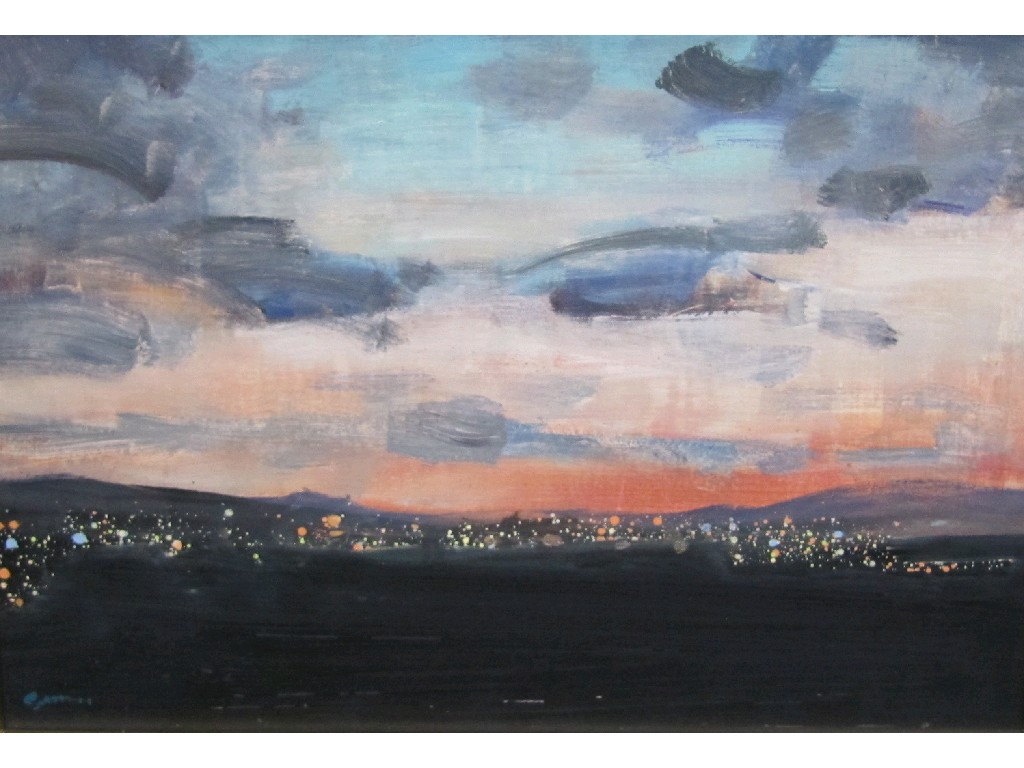 Appraisal: DES GORMAN b Oil on gesso 'Under an Italian Sky'