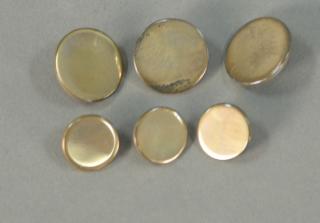 Appraisal: Set of Cartier sterling buttons with box Set of Cartier