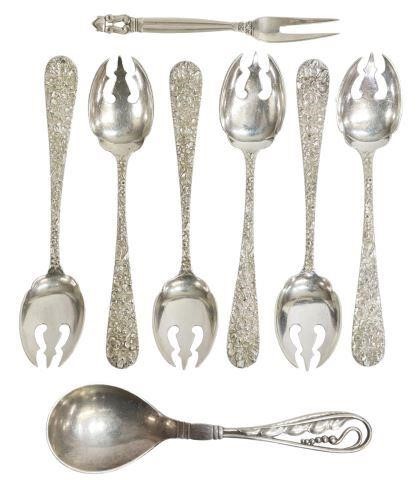 Appraisal: lot of Sterling silver flatware including Stieff Rose ice cream