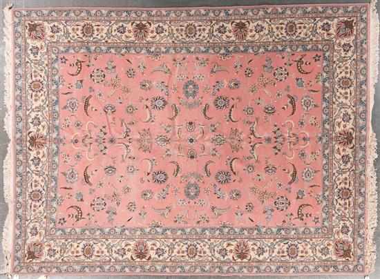 Appraisal: Romanian Keshan carpet Romania modern x Estimate -