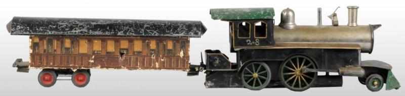 Appraisal: Beggs Steam Locomotive and Passenger Car Description The locomotive is