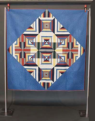 Appraisal: Hand stitched Amish quilt Hand stitched Amish quilt x Condition