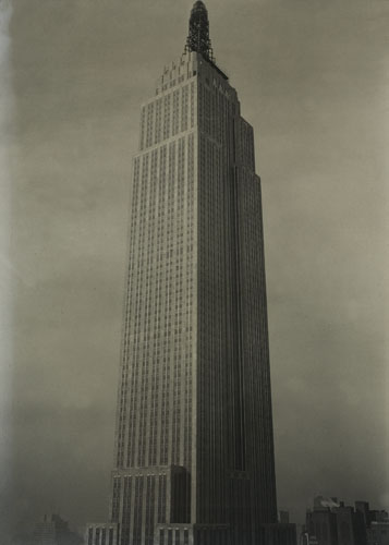 Appraisal: HINE LEWIS W - Empire State Building Silver contact print