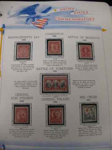 Appraisal: U S Commemorative Stamp Collection unused to complete well organized