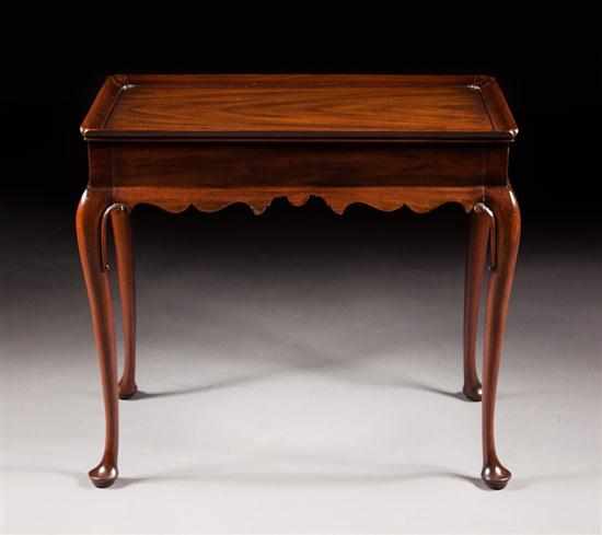 Appraisal: Henkel-Harris Queen Anne style mahogany tea table Winchester VA th