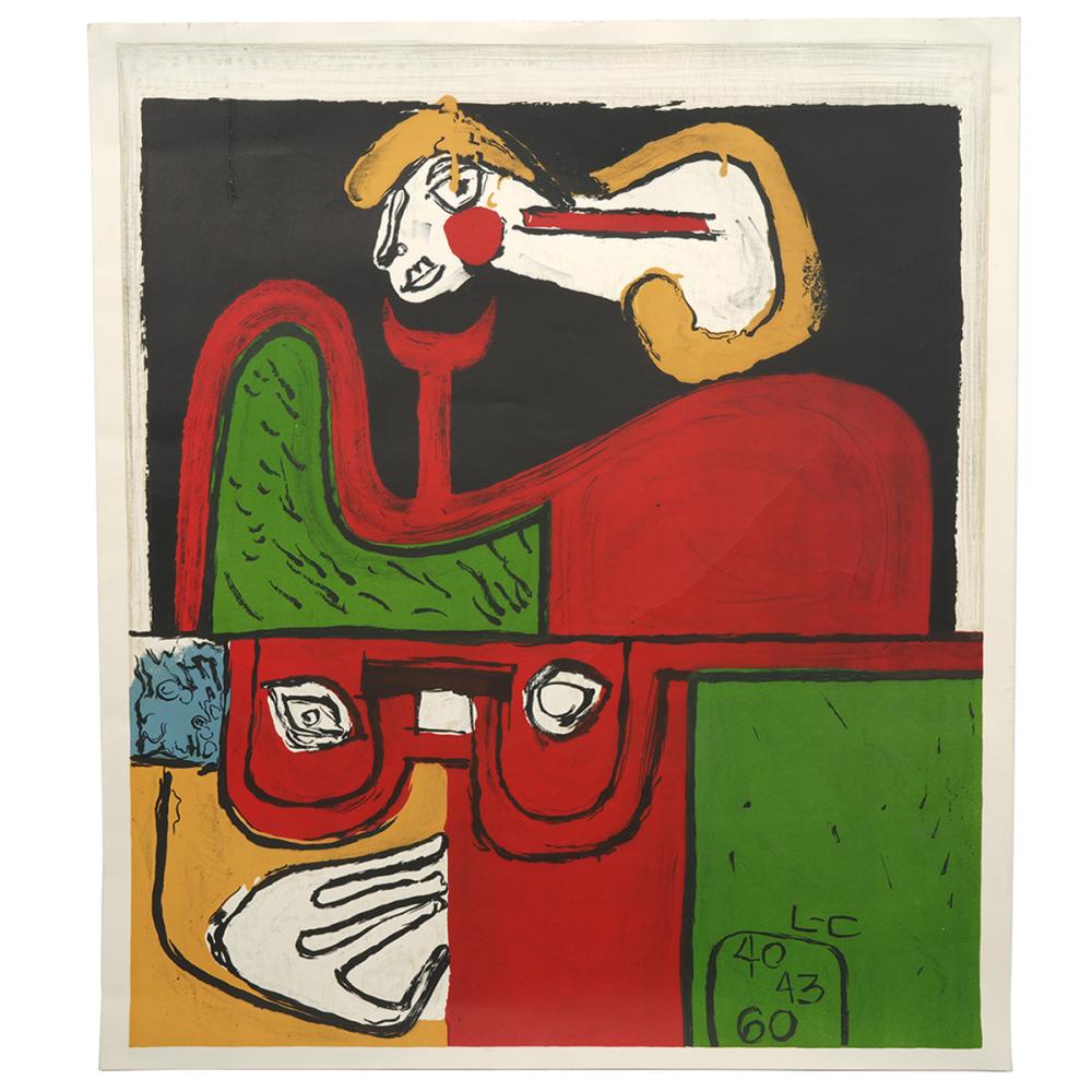 Appraisal: LE CORBUSIER LITHOGRAPH 'PORTRAIT' Le Corbusier Charles-Edouard Jeanneret Swiss French