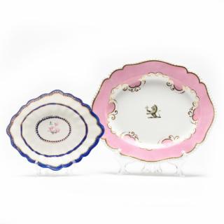 Appraisal: Two Early Royal Crown Derby Platters circa including a lozenge