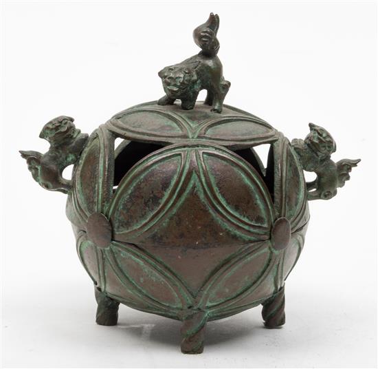 Appraisal: Sale Lot A Japanese Tripod Censer in the form of