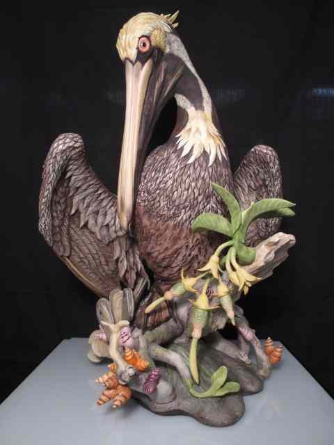 Appraisal: Large Boehm porcelain pelican figurine Limited edition Boehm Exquisite design