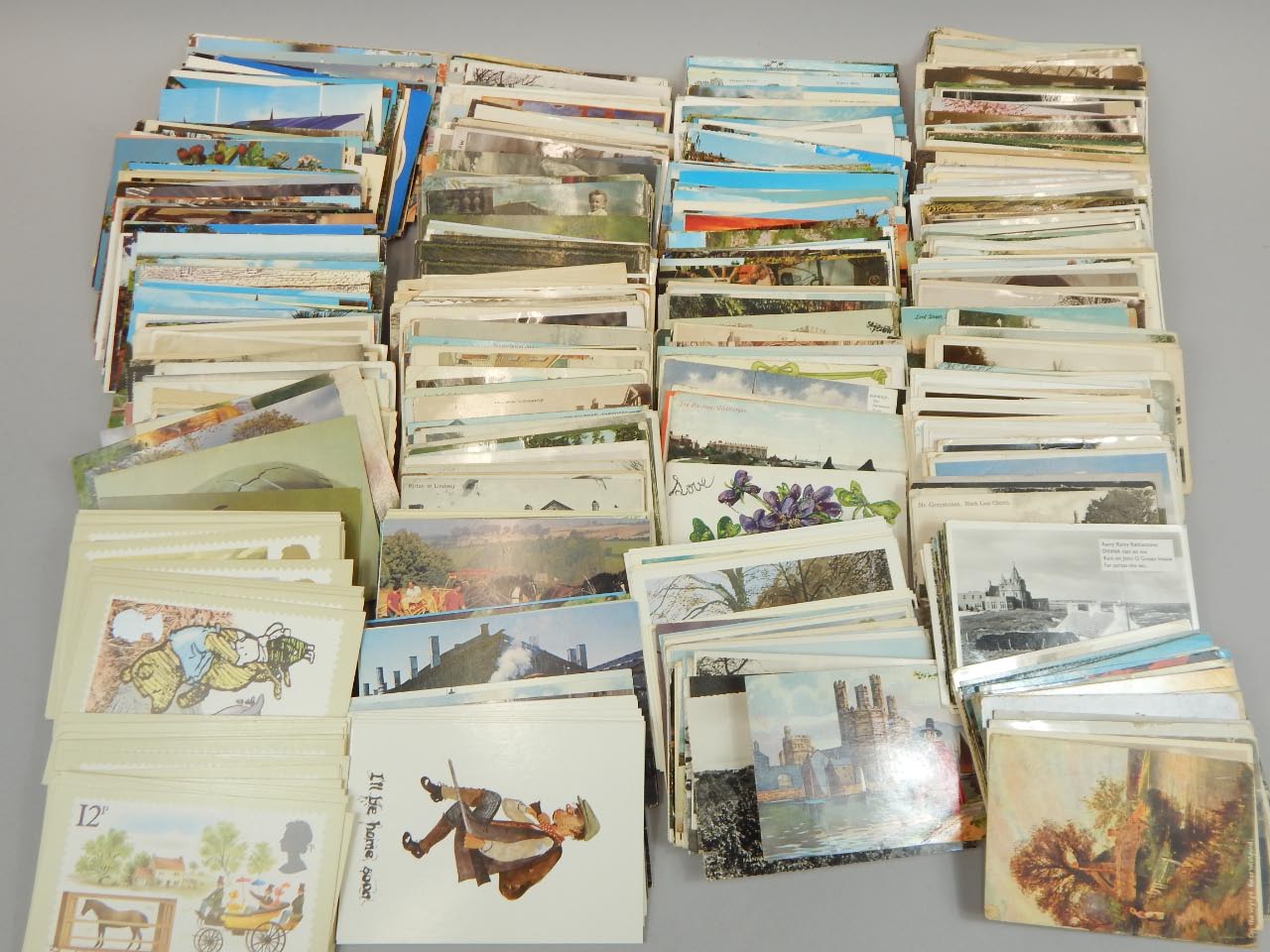 Appraisal: Various early thC and later postcards black and white and