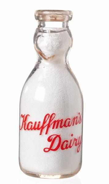 Appraisal: Kauffman's Dairy Milk Bottle Description Mifflintown PA Condition Very Good