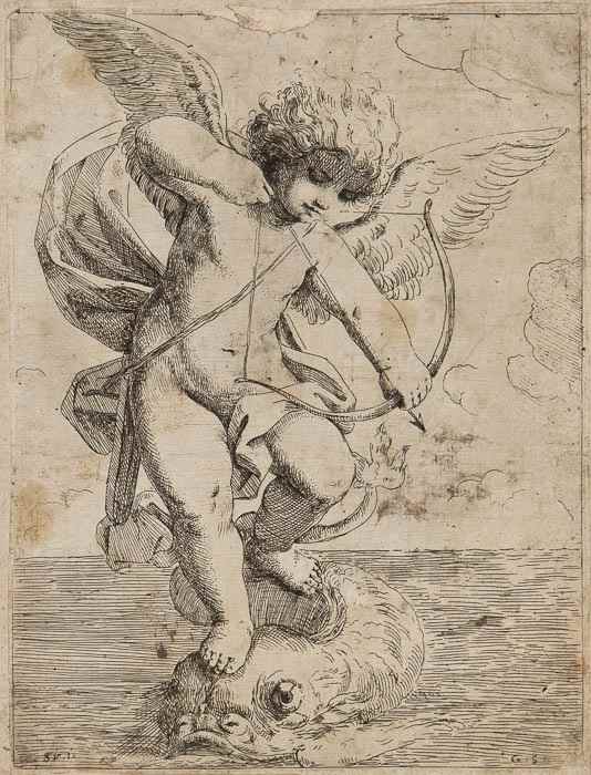 Appraisal: A mixed group of old master prints including Girolamo Scarsello's